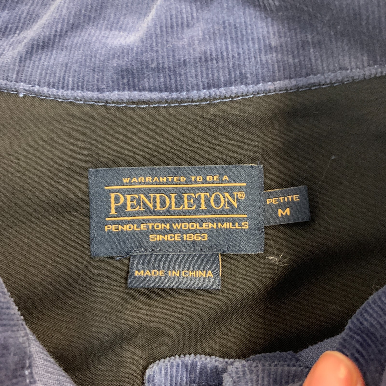 Pendleton Jacket Womens PM Petite Medium Blue Cor… - image 6