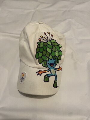Rio 2016 Para Olympics Summer Games Hat Cap One Size Beige Adjustable Tom Mascot