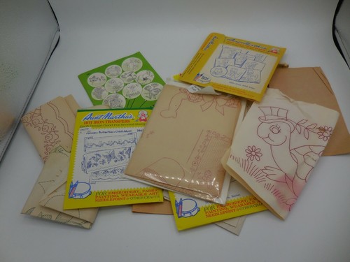 Lotto Trasferimenti Ferro Caldo Ricamo Artigianato Zia Martha Vogart - Foto 1 di 3