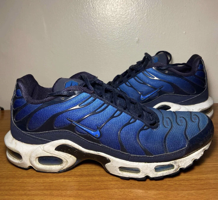 Nike Air Max Plus TN Obsidian Game Royal Blue Black Size 8.5 Sneakers Shoes