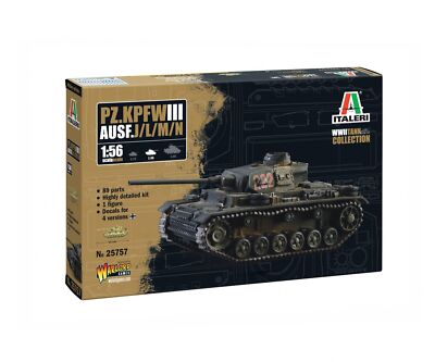 ITALERI 1:56 Pz.Kpfw. III Ausf. J/L/M/N Panzer Bausatz 510025757