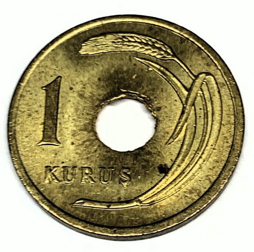 # C4275 TURKEY COIN, ONE KURUS 1948 - Picture 2 of 2