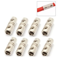 8X 8 GA Wire Coupler Terminal Butt Connector Gauge Input and Output Set Screw US