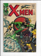 X-Men #21 June, 1966,Marvel Comics Group,Silver Age,VG/FN 5,0