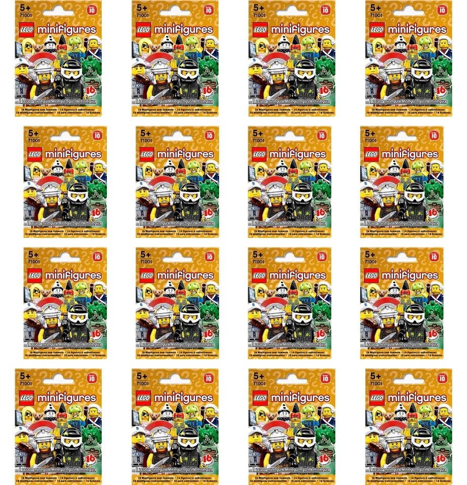 Set of (16) Lego Series 10 Collectible Minifigures 71001 New Factory Sealed 2013 - Image 2 of 4