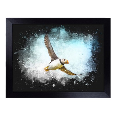 Flying Atlantic Papageientaucher Vogel Schoß Tablett gepolstert Sitzsack gepolstert TV Abendessen Schreibtisch