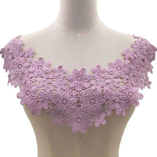 Flor Collar Adorno Guipure Tela Aplique para Atuendo Vestido - Imagen 23 de 28