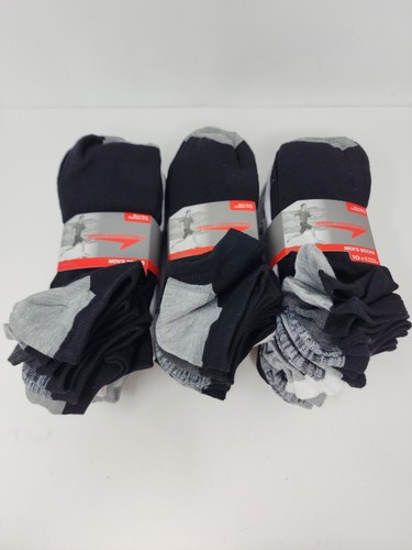 Sport Essentials Mens Size 6-12 Socks 3 Packs of 11 Pairs 33 Pairs New Black