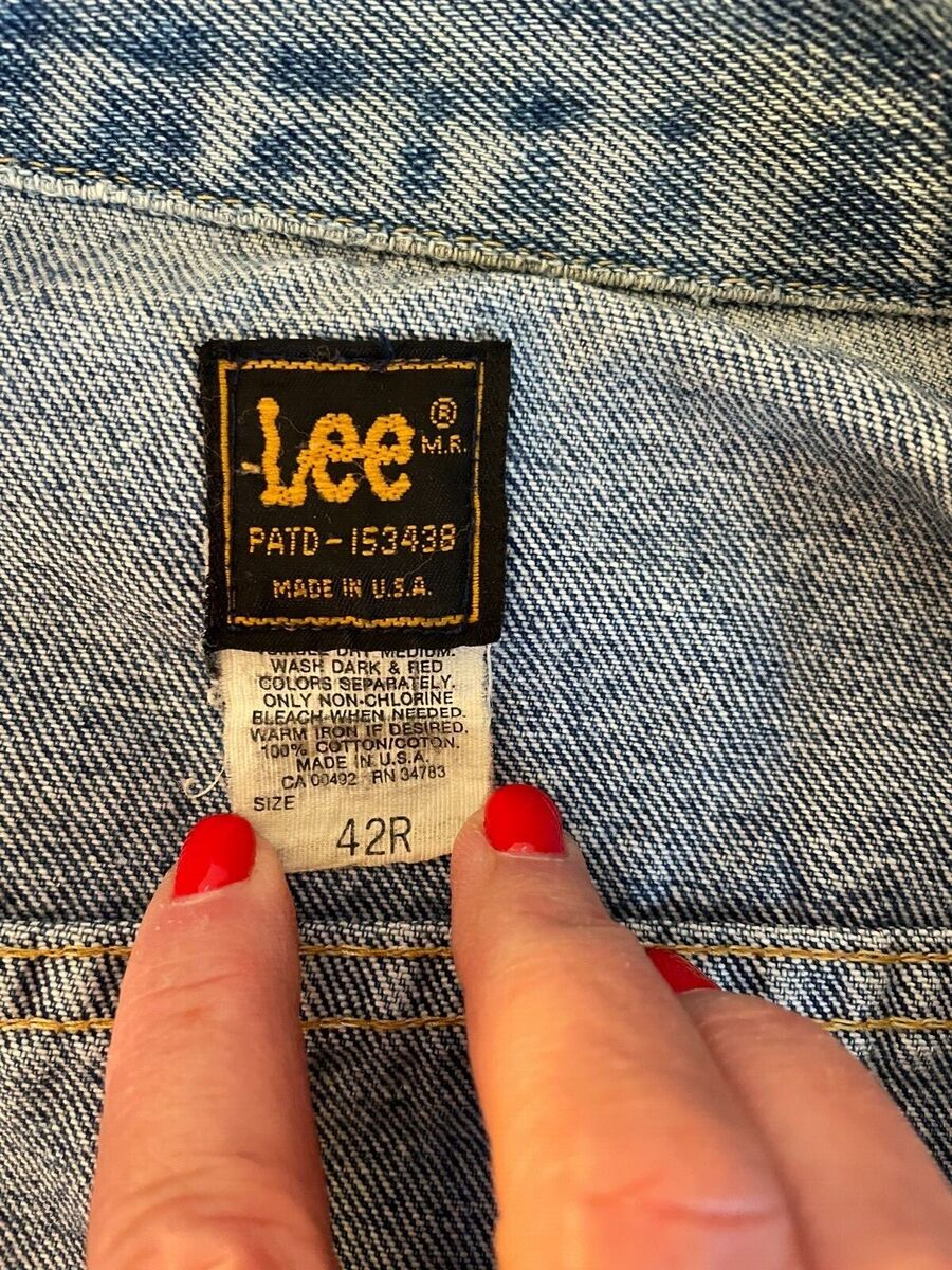 Lee 70/80's Vintage PATD 153438 USA Made Denim Jacket Lee 70/80's Vintage PATD 153438 USA Made Denim Jacket