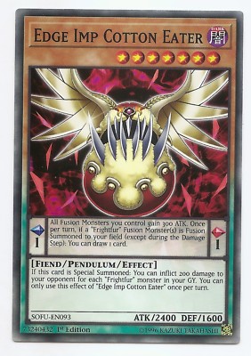 Edge Imp Cotton Eater SOFU-EN093 Common Yu-Gi-Oh Card 1st Edition New