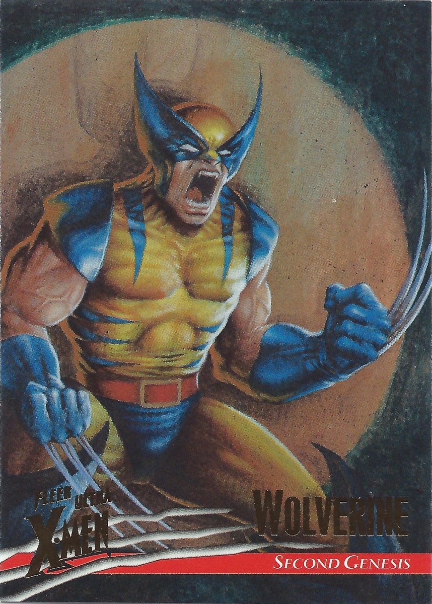 【トレカ】'96 Fleer Ultra X-Men wolverine【美品】 1996 Fleer Ultra Marvel X-Men Wolverine Base Card You Pick
