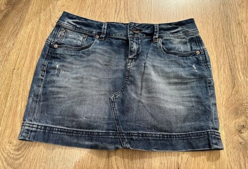s.Oliver, Damen Rock, Jeans Rock, Gr M, 38, Blau, Minirock, Sommer, Original