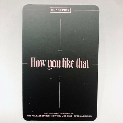 BLACKPINK Jennie Official Pre-Release Single How You Like