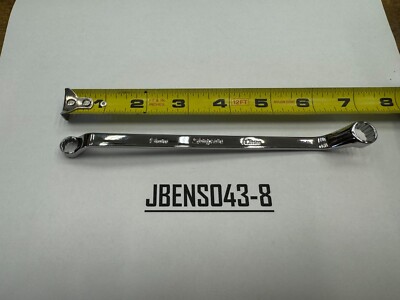 8mm 10mm Metric Chrome Deep 60¬∞ Offset Box Wrench | Snap-On