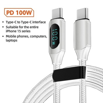100W 1m/2m Type C to Type C PD Fast Charging Quick Charger USB C to USB C