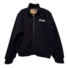 Wearguard Uline Fleece Full-Zip Employee Jacket LG Navy Blue Work Warm Pockets