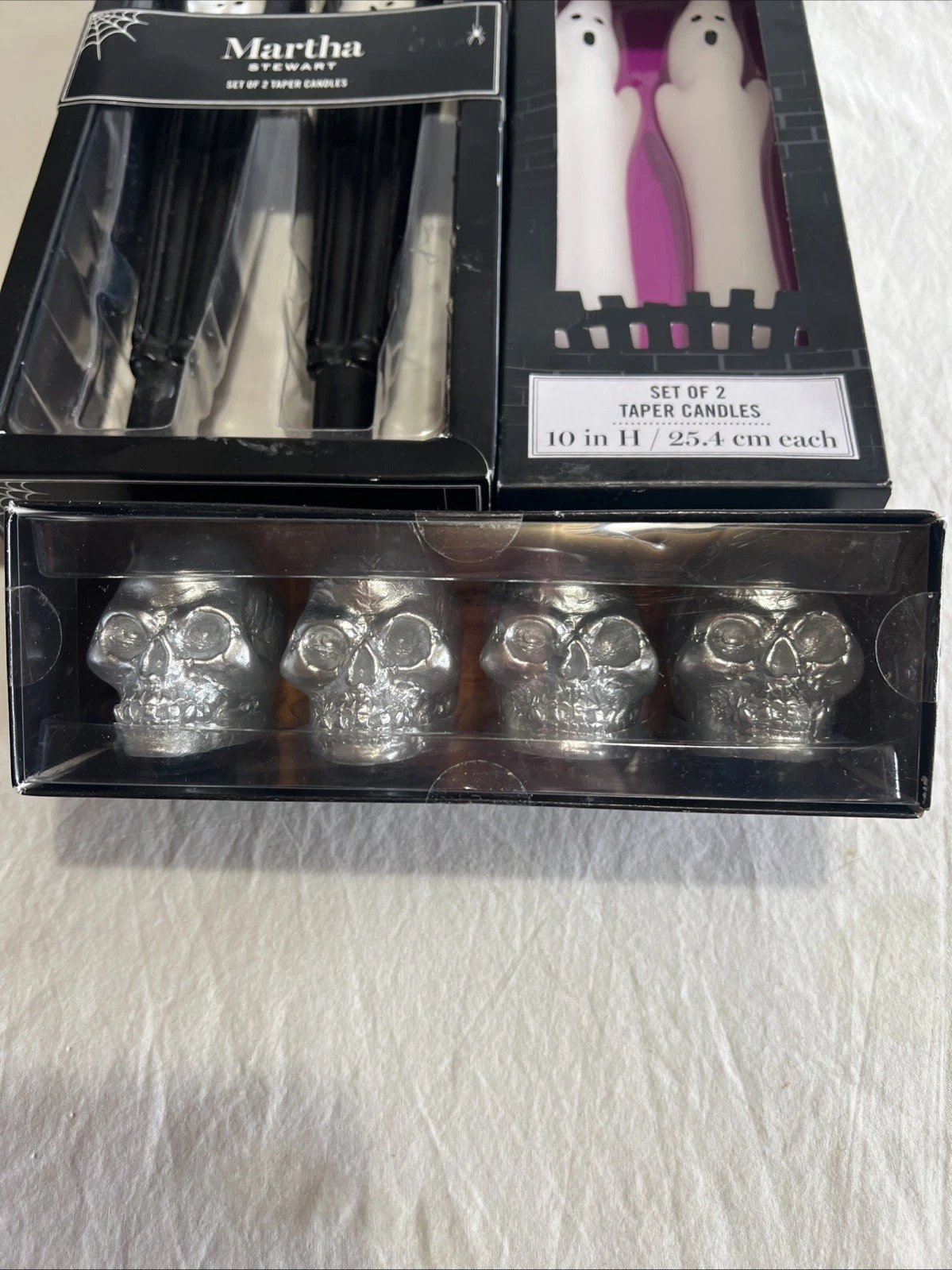 Martha Stewart Christian Siriano Halloween Vampire Ghost Skull Candles Gothic image 4