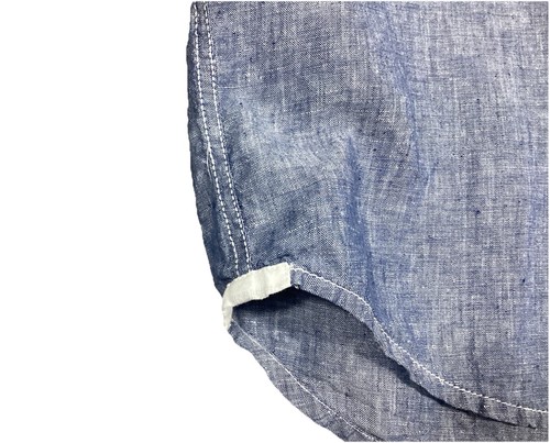 Tommy Bahama Mens L Blue 100% Linen Short Sleeve Button Casual Swordfish Shirt - Picture 8 of 19