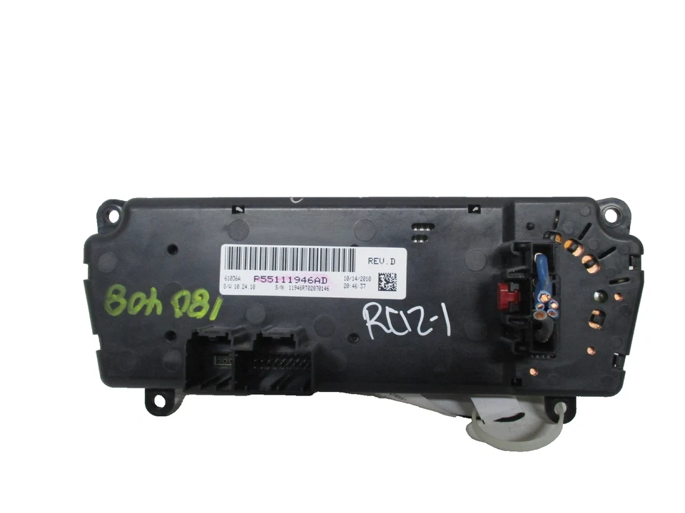 Dodge Chrysler Climate Control Module Panel HVAC AC Head Switch P55111946AD OEM - Image 4 of 4