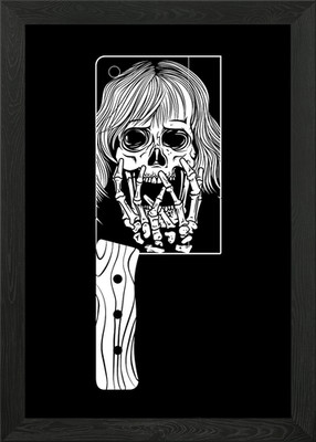 Scream Queen Gerahmtes Wandbild Poster Leinwanddruck Bild