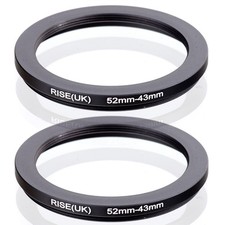 RISE UK 52-43MM 52MM- 43MM 52MM to 43MM Step Down filter Ring Filter Adapter