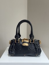 Chloé Paddington in Small Black with Gold Hardware