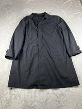 Vintage Campus Coat Mens 42 Black Alpaca Line...