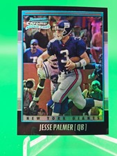 Jesse Palmer 2001 Bowman Chrome Refractor 1276/1999 RC Rookie Card NY Giants. rookie card picture