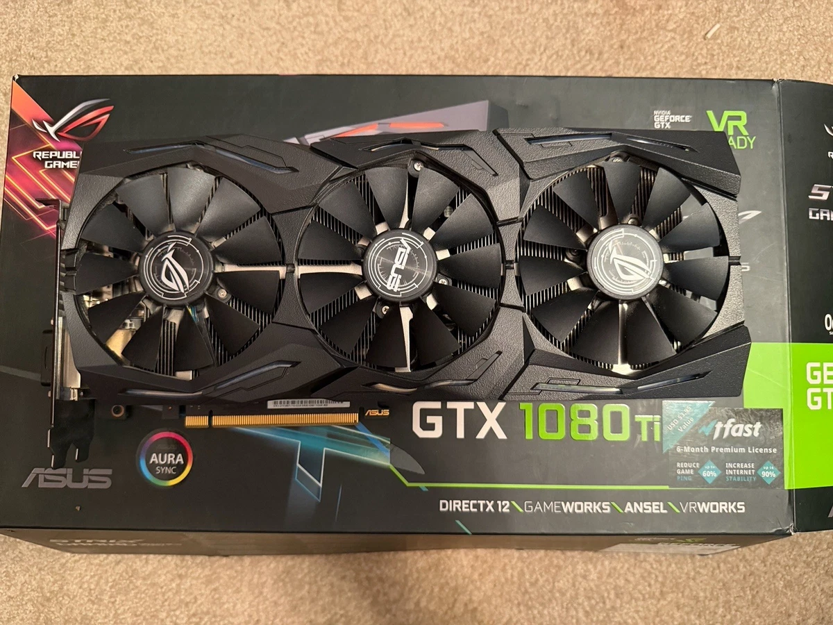 ASUS NVIDIA GeForce GTX 1080 Ti Computer Graphics Cards for sale
