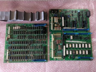 Qix Arcade Complete PCB Set- Original - W/ Ribbon Cables - By Taito - Very Clean