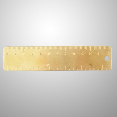 1pc Mini Retro Messing Lineal Graved Handy Gerade im Rundloch eingraviert
