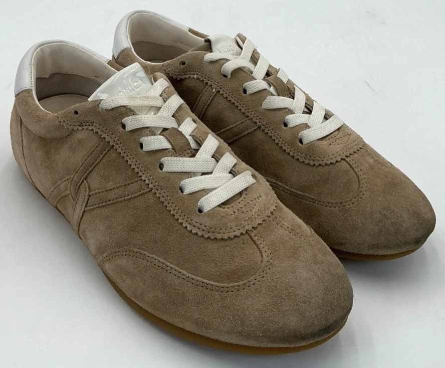 Veronica Beard Riviera Women's Size 7 Sand Suede Sneakers - Image 3 of 4