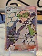 Pokemon TCG Faba (Full Art) 208/214 Sm-Lost Thunder Holo MP on eBay