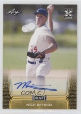 2020 Leaf Draft Auto Gold Nick Bitsko #BA-NB1 Auto 09fc