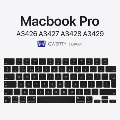 MacBook Pro Keycap Replacement Keyboard Key + Switch UK QWERTY OEM 2026 M5