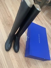 Brand New Stuart Weitzman Women’s Citi Boots Black leather + Suede 7.5
