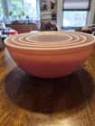 Vintage Pink Pyrex Mixing Bowl Set  401-404