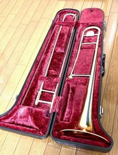 YAMAHA YSL-2510 Trombone Hard case Mouthpiece Musical Wind Instrument Jazz Gear