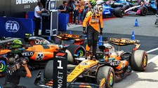 McLaren MCL39 #81 Winner 2025 Spanish GP Oscar Piastri in 1:43 scale by Spark