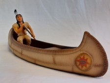 Schleich 42013 Kanu mit Indianer Sammlerstück  TOP für Konvolut