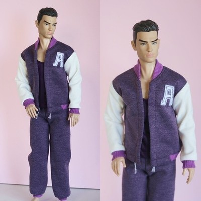 Bomber jacket, Tank Top & Jogg for Adonis mizi/FR male doll (doll not included)