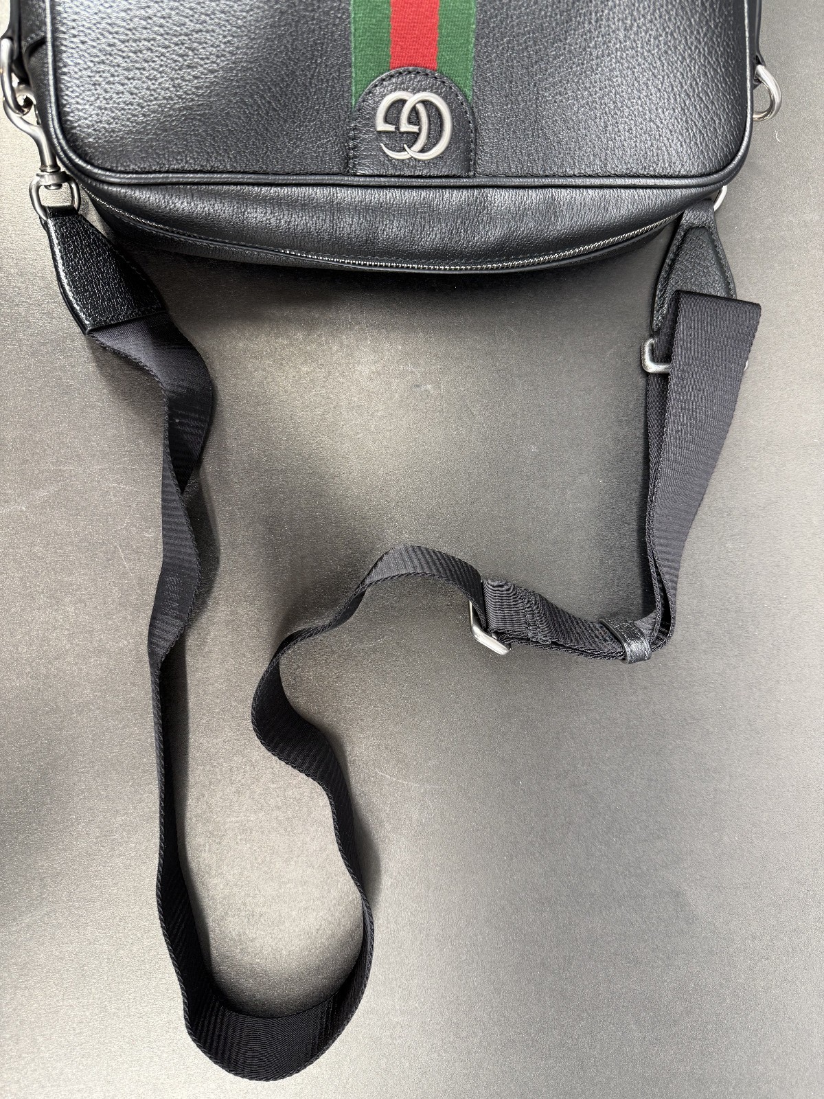 Authentic Gucci Ophidia Medium Black Leather Cros… - image 3