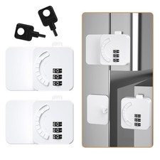 Maveek Childproof Fridge Locks for Kids, 2 Pack Freezer Combination Cabinet Lock