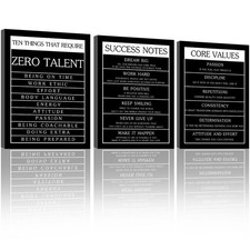 Best Motivational Wall Decor Inspirational Office Art Posters Prints 3 Pieces