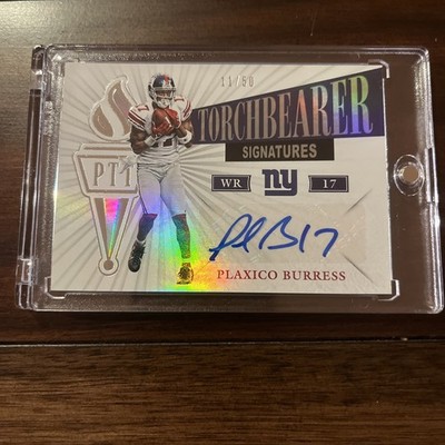 2019 Panini Passing the Torch Torchbearer Signatures Plaxico Burress /50
