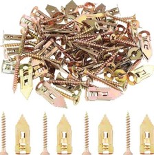 100Pcs M12&times;30 Drywall Toggle Anchors, Zinc Plated Expansion Screws for Hollow Wa