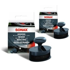 2x SONAX REIFENGLANZ TIEFENGLANZ APPLIKATOR BÜRSTE REIFEN GUMMI-PFLEGE PINSEL #