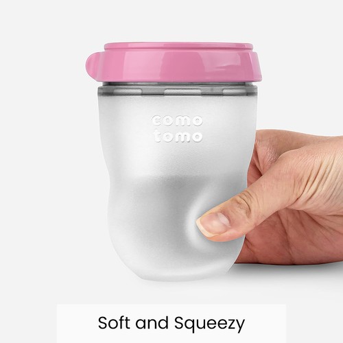 Comotomo Baby Bottle Pink 8 Ounce 2 Count - Picture 3 of 6