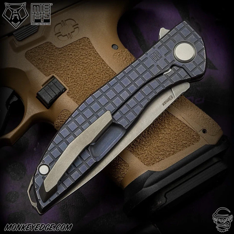 Shirogorov Knives Neon Zero Monkey Edge Frag Purple Edition Brand New - Image 2 of 4