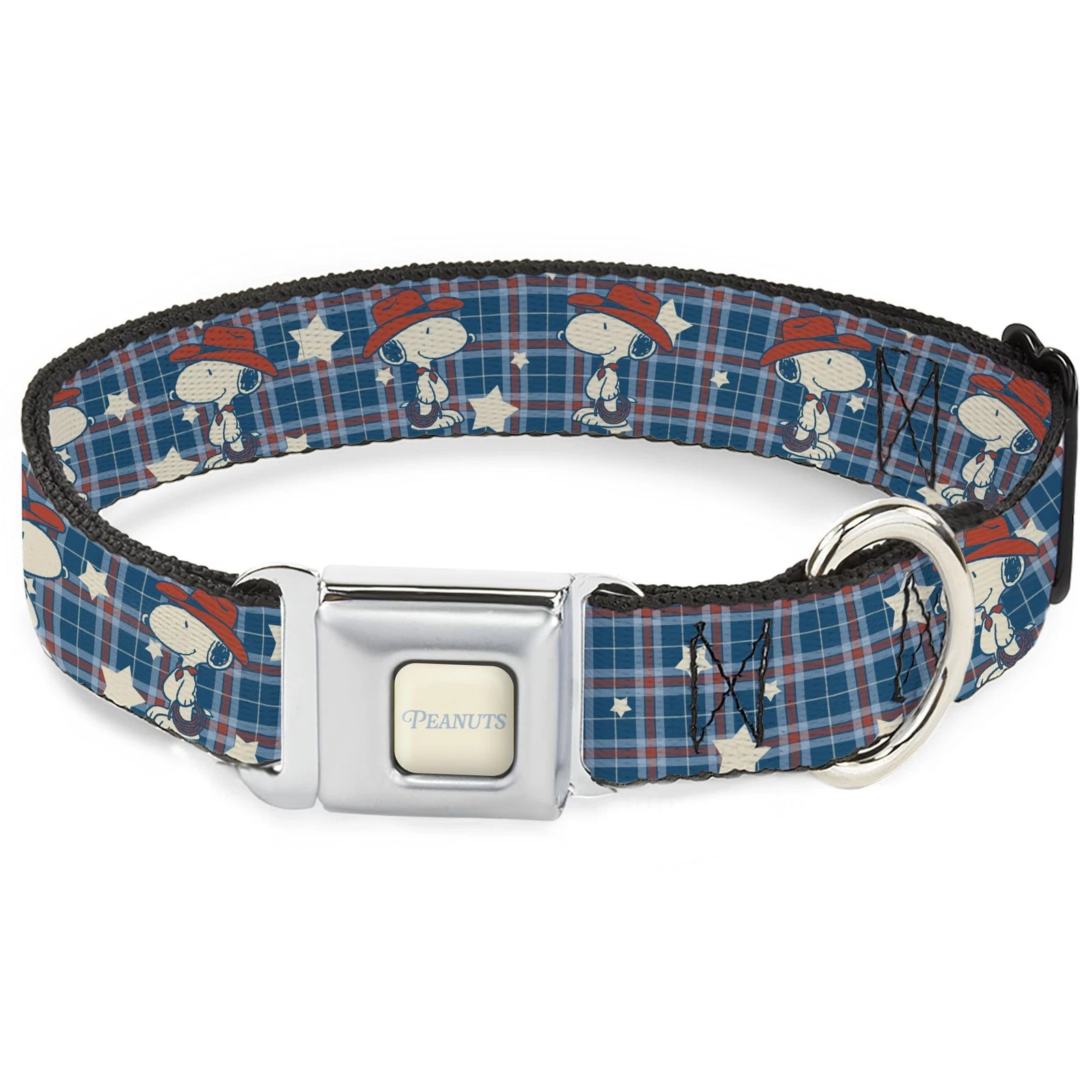 Peanuts Worldwide LLC Pet Collar, Dog Collar Metal Seatbelt Buckle, (US IMPORT)